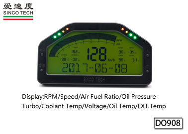 6.5 Inch Digital Oil Temperature Gauge Harness Wiring Combination Race Dashboard