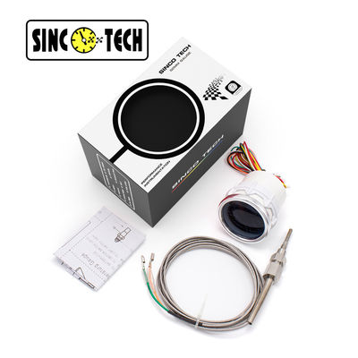Medidor de temperatura dos gases de escape SINCOTECH 6149T Sensor branco 2'' Car Auto Mobile Meter